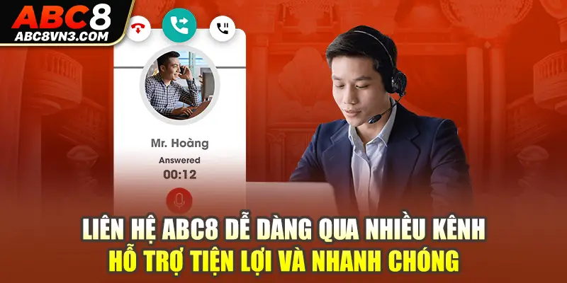 ABC8 cung cấp nhiều phương thức liên hệ đa dạng